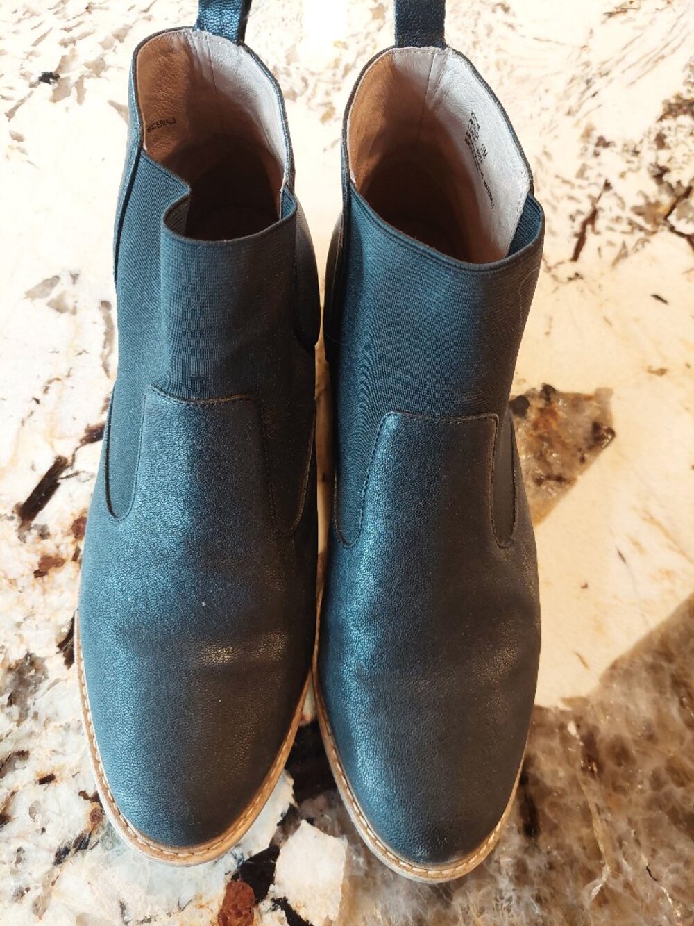 Adam Tucker by Me Too Black Leather Chelsea Chukka Booties 11